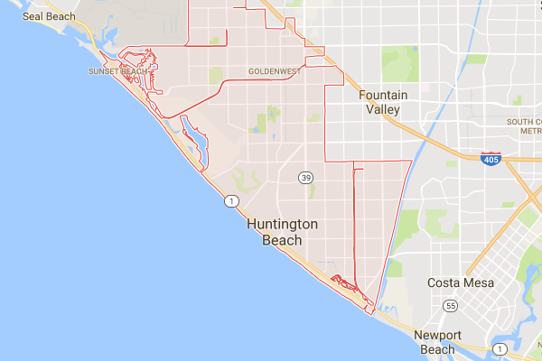 Huntington Beach Map